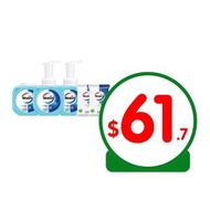 威露士泡沫殺菌洗手液健康清香290ml*2+補充裝290ml+威露士消毒濕巾蘆薈迷你裝7片*2 (新舊包裝隨機發放)