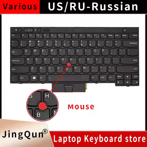English/Russian keyboard For new Lenovo ThinkPad X230i X230 L430 L530 T430 T430S T530 W530 Laptop Ba