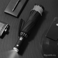 10-Rib Lampu LED Payung Automatik Logo Tersuai Payung Terbalik Automatik Payung Kerai Payung Jalur R