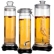 Ginseng Glass Wine Fermentation Jar Sealed with Faucet Wine Fermentation Jar Household Wine Special 