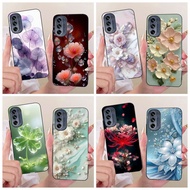 New Case For Motorola Moto G62 5G / Moto G42 XT2233-2 Phone Cover Fashion Flower Printing Soft Silic