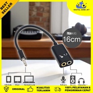 Microphone Headphone Audio Splitter 3.5mm to 2x3.5mm 16cm - FA297