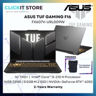 ASUS TUF Gaming F6 FX607V-URL009W - 16'' FHD+ Intel® Core™ i5-210 H |16GB DDR5 512GB SSD | RTX™4050