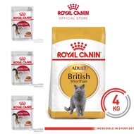 ROYAL CANIN BSH ADULT (4KG) COMBO SET (1 RC BSH Adult 4kg + 3x RC Pouch Instinctive)