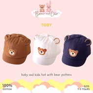 TOBY - Bear Hat - Bear Ear Hat