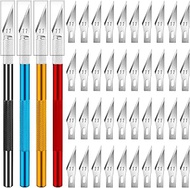 DIYSELF 4 PCS Exacto Knife with 40 Spare #11 Exacto Blades, Craft Knife, Hobby Knife, Exacto Knife S