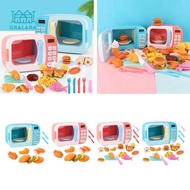 [nvnrbso] Microwave Kitchen Toys Set Pretend Accessories  Food Educational Toys Awareness Growth Par