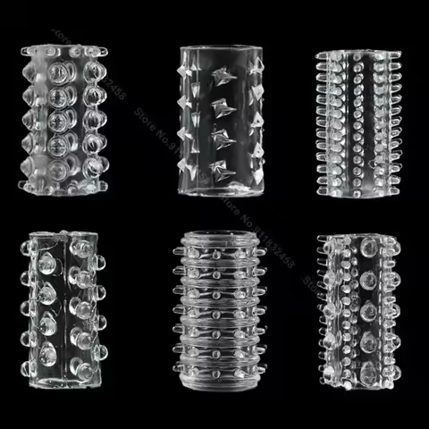 6-piece Combination Lock Ring Fun Crystal Set Large Particle G-spot Stimulating Product Store Suppor