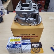 CYLINDER BLOCK 💯%ORIGINAL KAWASAKI BLOCK STANDARD KRR ZX150+ PISTON ART+RING NPR JAPAN STD KRR ZX150