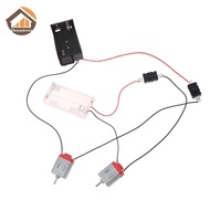 CheeseArrow Black White 130 Motor Kit With 2xAA Battery Storage Case And Switch 16500 RPM Mini DIY E