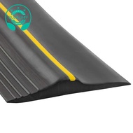 Universal Garage Door Bottom Threshold Seal Strip Weatherproof Rubber (10Ft, Black)