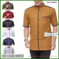 baju koko pria lengan pendek / baju muslim modern / fawwaz.id