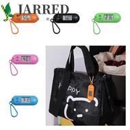 JARRED Digital Electronic Clock Keychain, Key Display Oval Watch Electronic Watch Keyring, Backpack 