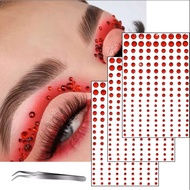 HOLO_COS Manik Face Gem Ruby Red Halloween Cosplay Christmas New Year