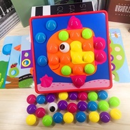 3D Puzzles Toys For Children Composite Picture Puzzle Creative Mosaic Mushroom Nail Kit Educational