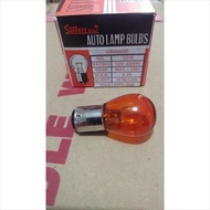 Amber Orange Car Brake Light Bulb 12V 2 Legs 25/ 6W Stainless Star 1016