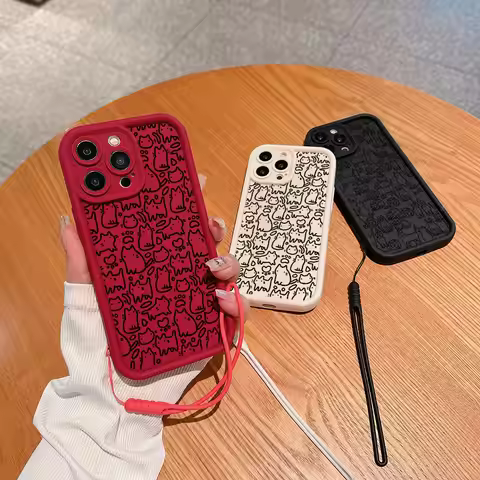 Fashion Cat Black Kitten Phone Case For Xiaomi Redmi 9A 9C 10 10C 12 12C K40 K50 Note 9 10 11 12 13 