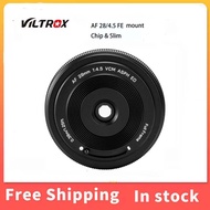VILTROX 28mm f4.5 Pancake Lens for Sony E, Auto Focus 28mm f/4.5 FE Chips-Size Ultra-Thin Full Frame