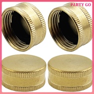 uiran End Caps Garden Hose 3/4 Connector Stopper Brass Female for Pcs