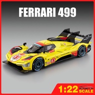 KLT 1:22 Ferrari 499P Diecast Model Car Alloy Cars Toys Collection Gift For Kids Boy Girl