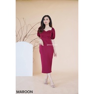 JANE COLLECTION || Maxi Bodycon Dress Pesta Natal Imlek Christmas Chinese New Year Rok Pencil Panjan