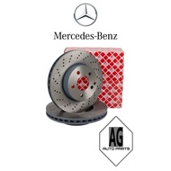 ( 100% FEBI BILSTEIN ) MERCEDES W253 GLC250 W205 C450 AMG C43 W257 CLS W238 FRONT BRAKE DISC ROTOR (