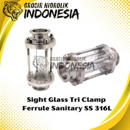 2" Sight Glass Tri Clamp Sanitary Sight Glass Stainless Steel 316L Size 2 Inch
