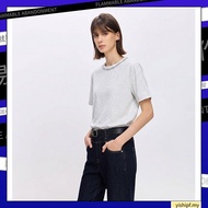 IER Top Line Round Neck Casual Short Sve t-Shirt Women