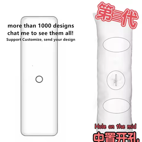 Anime Waifu Pillow With Mid Zipper Hole Full Size Dakimakura With Hole For Onahole Rem Chika Cotton 