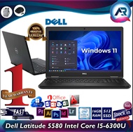 LAPTOP DELL LATITUDE 5580 INTEL CORE i5 7TH / 16GB RAM / 512GB SSD /WINDOW 11 PRO/1 YEAR WARRANTY/FR
