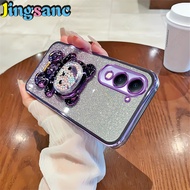 Jingsanc Casing For VIVO Y29t 5G/VIVO Y29s 5G/VIVO Y04 Transparent Plating Gradient Glitter Phone Ca