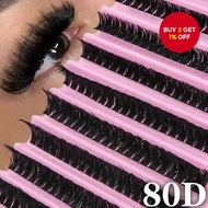 Hybrid False Eyelashes D Volume, 8-16mm, Fluffy Natural Look, Reusable  Bulu Mata Palsu Hibrid D Vol