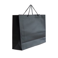 PLAIN BLACK PAPER BAG / PAPPER BAG / PAPERBAG / GIFT BAG