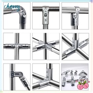 CHERRY 1Pcs Pipe Joint, 20/25/32mm Carbon Steel Galvanized Tube Connector, Durable Round Fixed Clamp