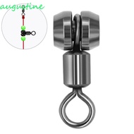 AUGUSTINE 3 Way Fishing Swivels 360° Rotation Stainless Saltwater Accessories Fish Tacke Fishing Rig