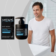 Professional Charcoal & Polygonatum Odoratum Extract Men's Refreshing Face Wash for Deep Clean, No R