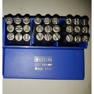 Letter Point Stamp Punch MASTAR GERMANY Letter Point Stamp Punch DOT AZ 8mm