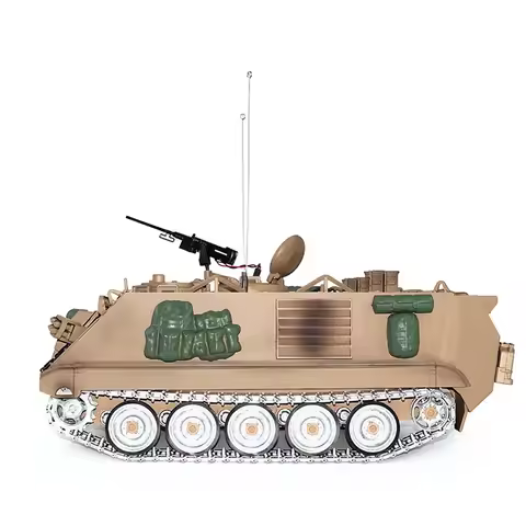 1/16 RC Tank M2412-C M113A2 APC Infrared Turret Rotary 360 Degree Controlled Metal Wheel Panzer Elec