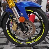 Rim Sticker FZ150i Yellow VR46 Side Racing