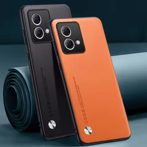 Shockproof Leather Case For Motorola Moto G84 5G Protective Cover Luxury Matte Silicone Phone Case F