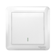 Schneider Affle Plus A3G31B2A_WE_G2 1 Gang 2 Way Flush Switch 10AX Wall Light Switch White (Urbanwar