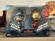 Hot Toys Cosbaby 鋼鐵人 & 美國隊長 收藏組