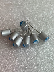 คาปาซิเตอร์ 470UF 25V  470UF 25V ขนาด8x12mm. 470UF 25V 470UF 25V  470UF 25V ตัวสีเงินแถบสีฟ้าสีค้าให