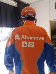 Áo khoác Ahamove đời mới _ size 50 _ 95 kg