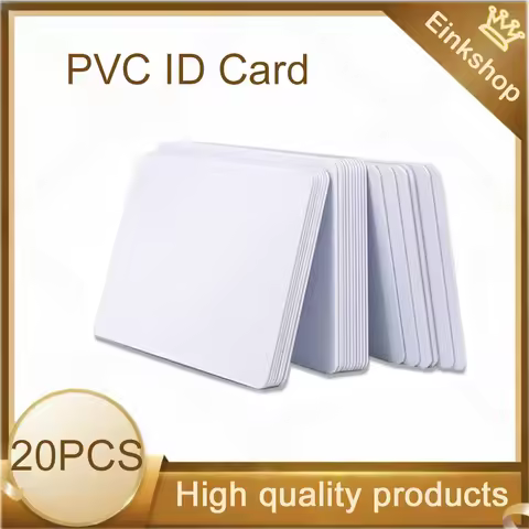 20X Waterproof plastic ID Card glossy White Blank inkjet printable PVC Card business card for Epson 