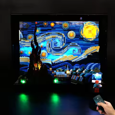 Not Included Model LED Light Kit For LEGO Vincent van Gogh The Starry Night 21333 Building Blocks