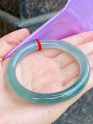 冰種 天然翡翠 緬甸 A玉 玉鐲 • 冰種油青翡翠圓鐲