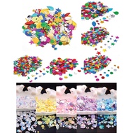Sequin 20g appx for Art and Craft Assorted Colour and Design Animal Star Round Flower Shell Sequins