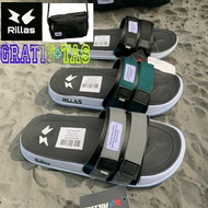 /slide slippers + free sling bag latest rillas sandals