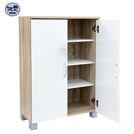 MR OEM 2 Doors Modern Designed 4 Tier Wooden Shoe Cabinet Rak Kasut 2 Pintu / Rak Penyimpan Kasut